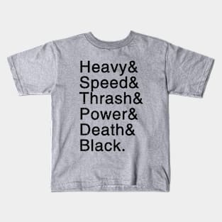 Metal Helvetica v2 Kids T-Shirt